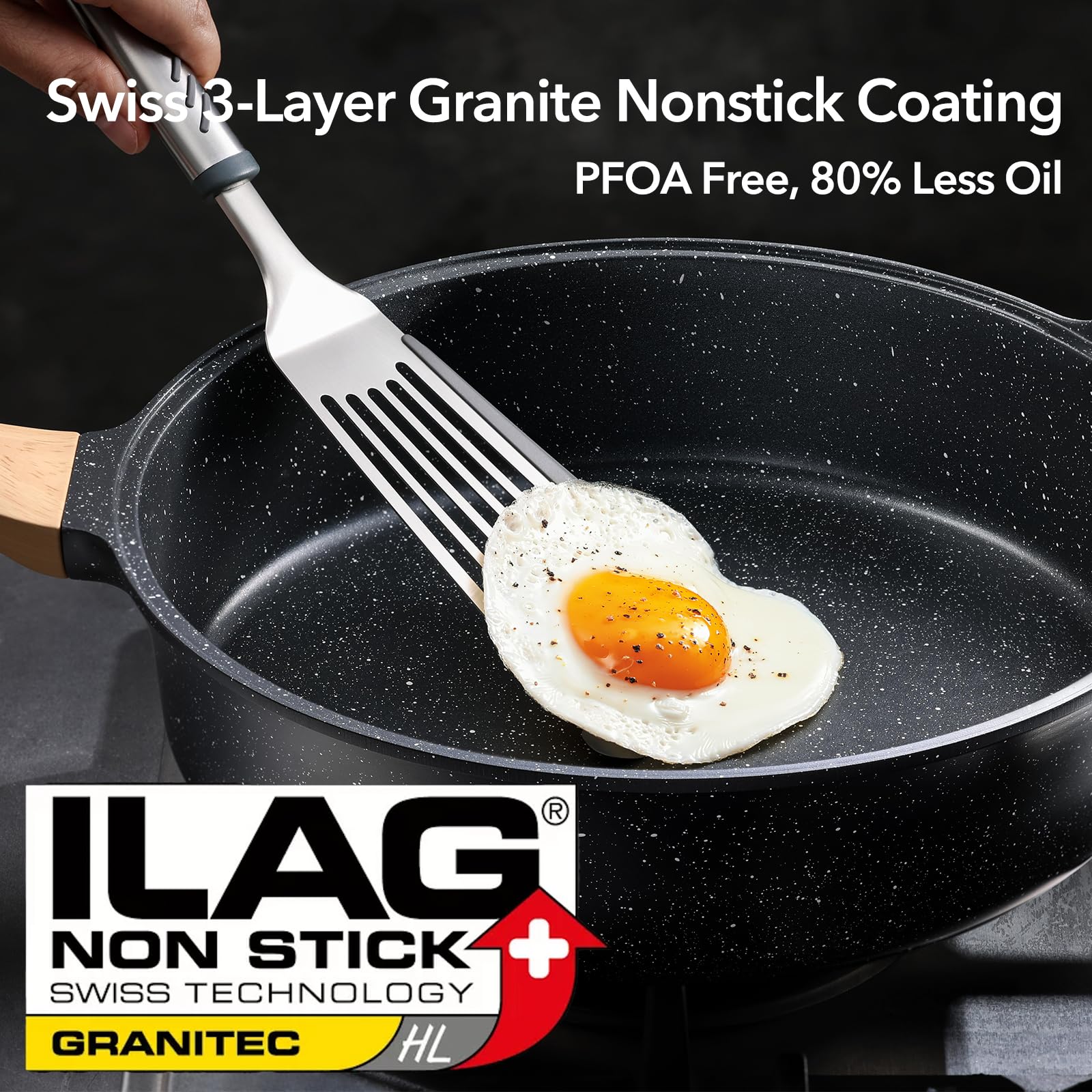 AnimoZest induction-ready base ensures quick, even heating on any cooktop.
