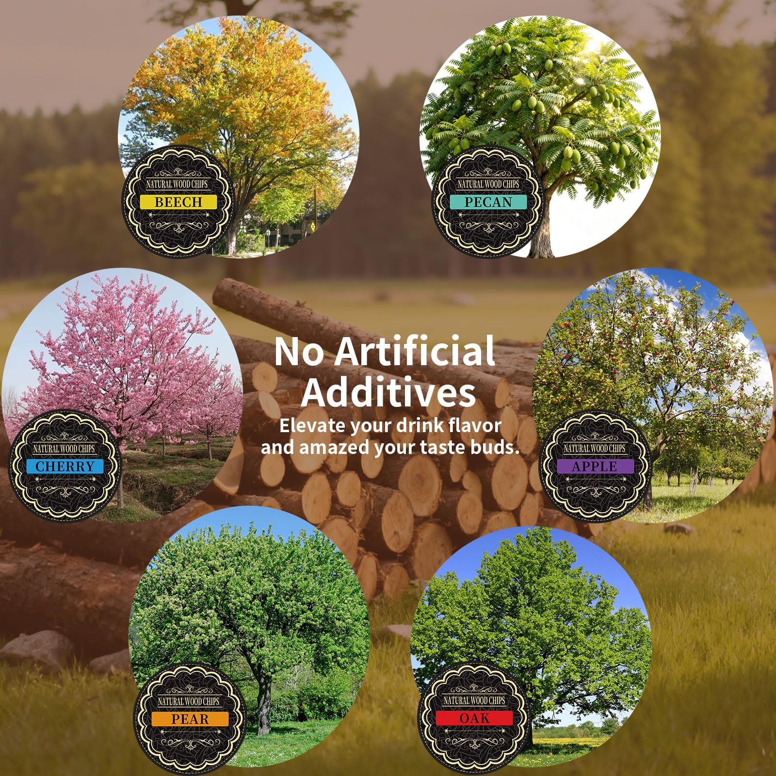 Beech wood chip adds light, clean woodiness for infusions.