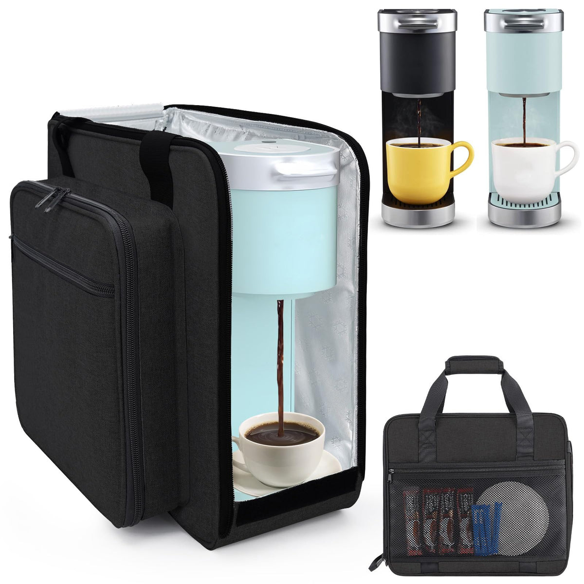 Anitor portable coffee maker bag for Keurig K-Mini fits snugly and protects during travel