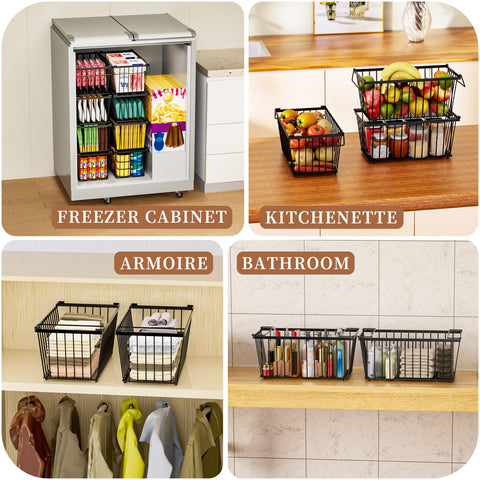 ANJUBAN 360-degree air circulation helps keep contents fresh and accessible.