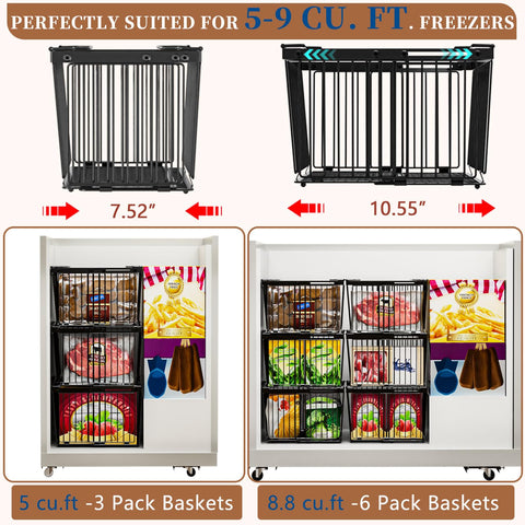 ANJUBAN in-use organized near fridge illustrates easy retrieval.