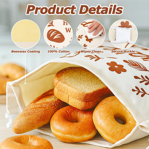 ANKEWY bread bags gift-ready set for bakers and bread lovers.