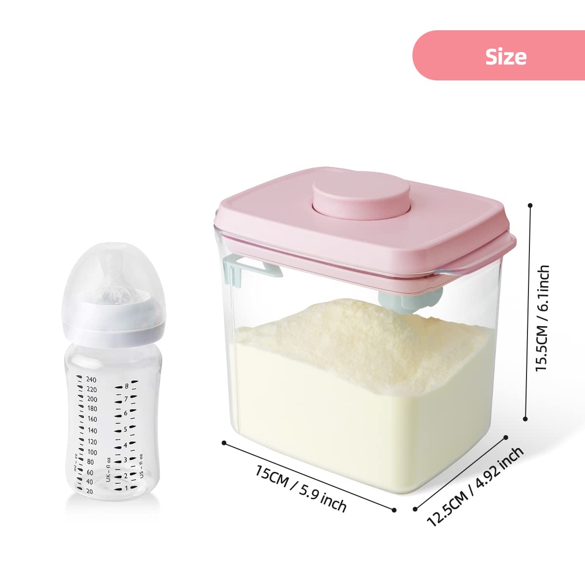 Ankou clear BPA-free material highlights remaining formula.