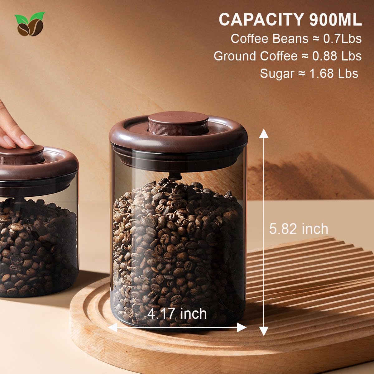 Ankou sugar container on the countertop for easy baking prep.