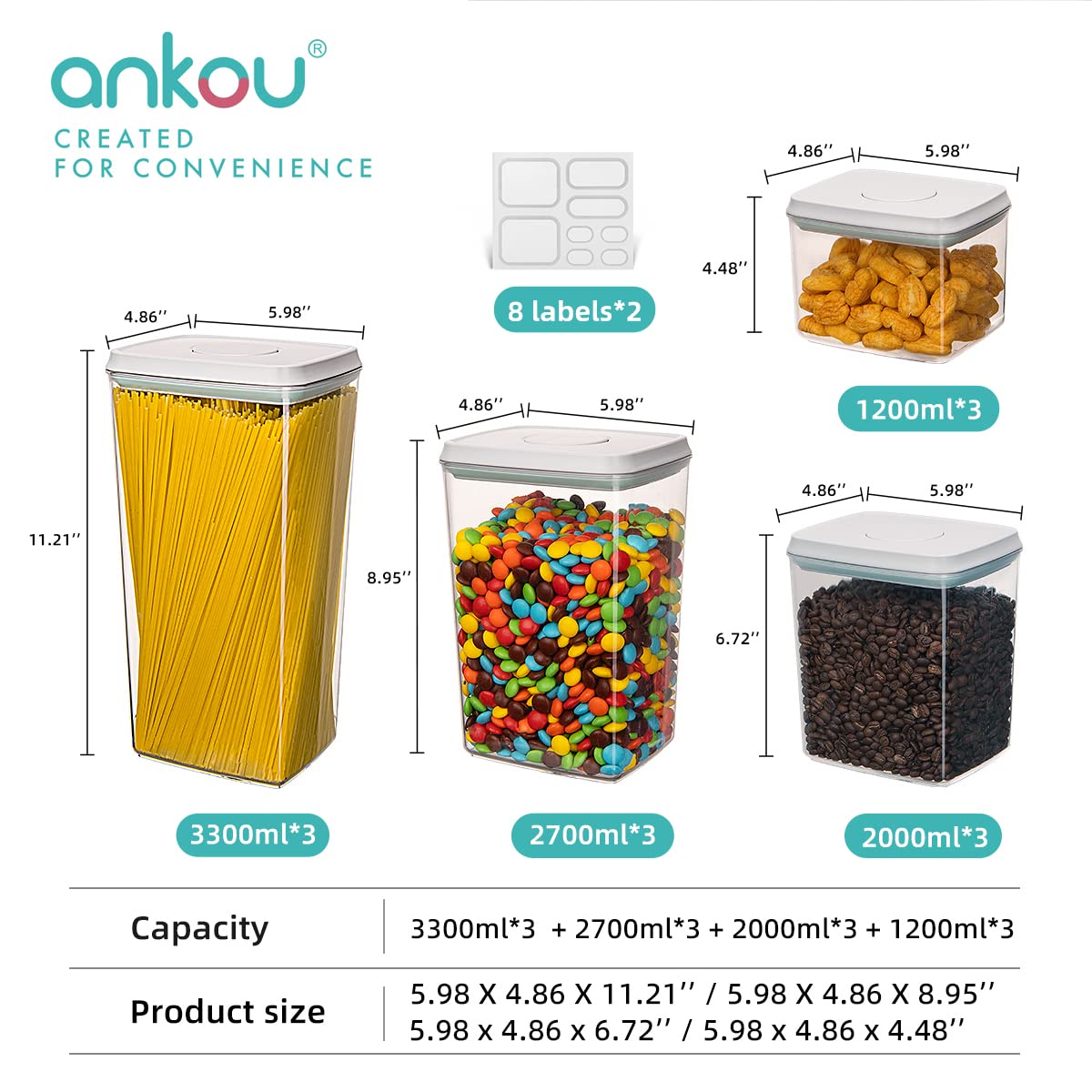 Ankou Pop kitchen organizer in a pantry setup for neat storage.