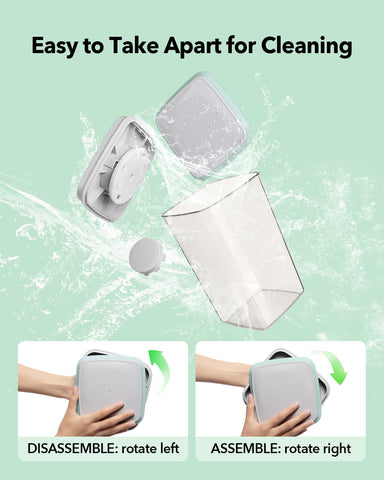 Ankou square design minimizes clutter on pantry shelves.