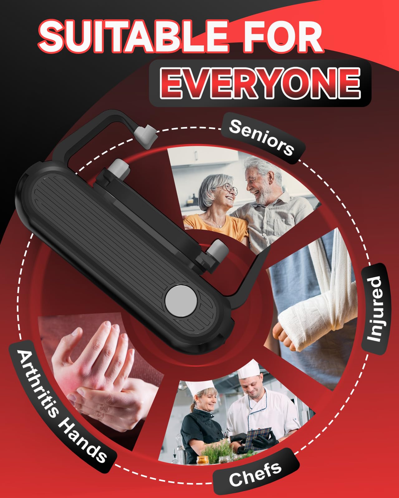 Ankuwa high-torque opener tackles vacuum-sealed lids quickly.