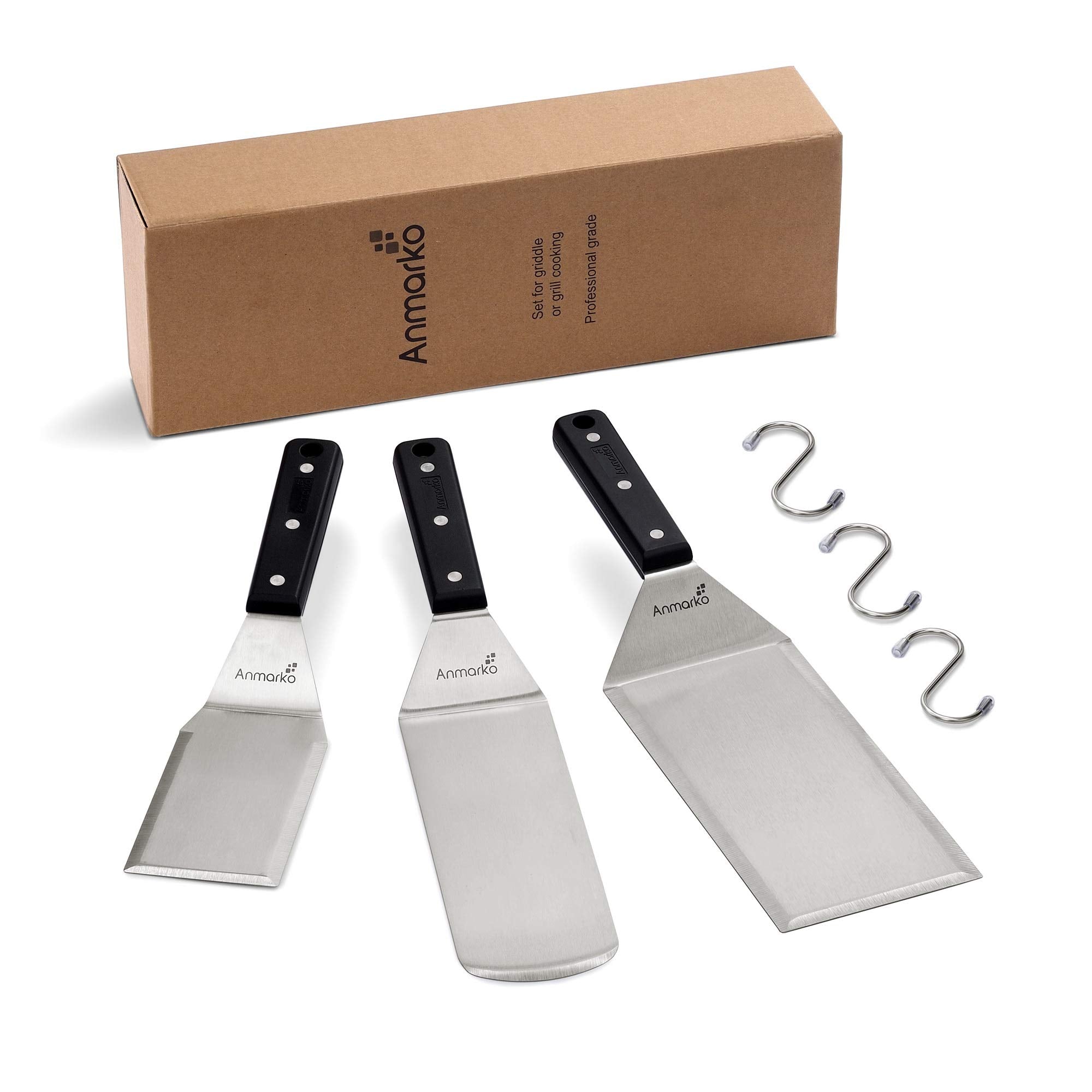 Anmarko cast iron compatible spatula for versatile cooking.