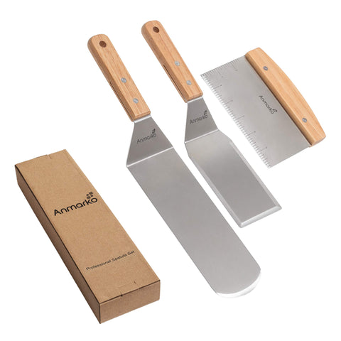 Anmarko dishwasher-safe spatulas simplify cleaning after busy cookouts and service.
