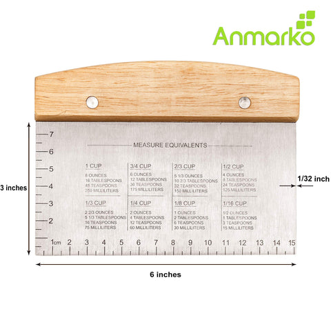 Anmarko ergonomic handle spatula offers comfortable grip during long grilling sessions.