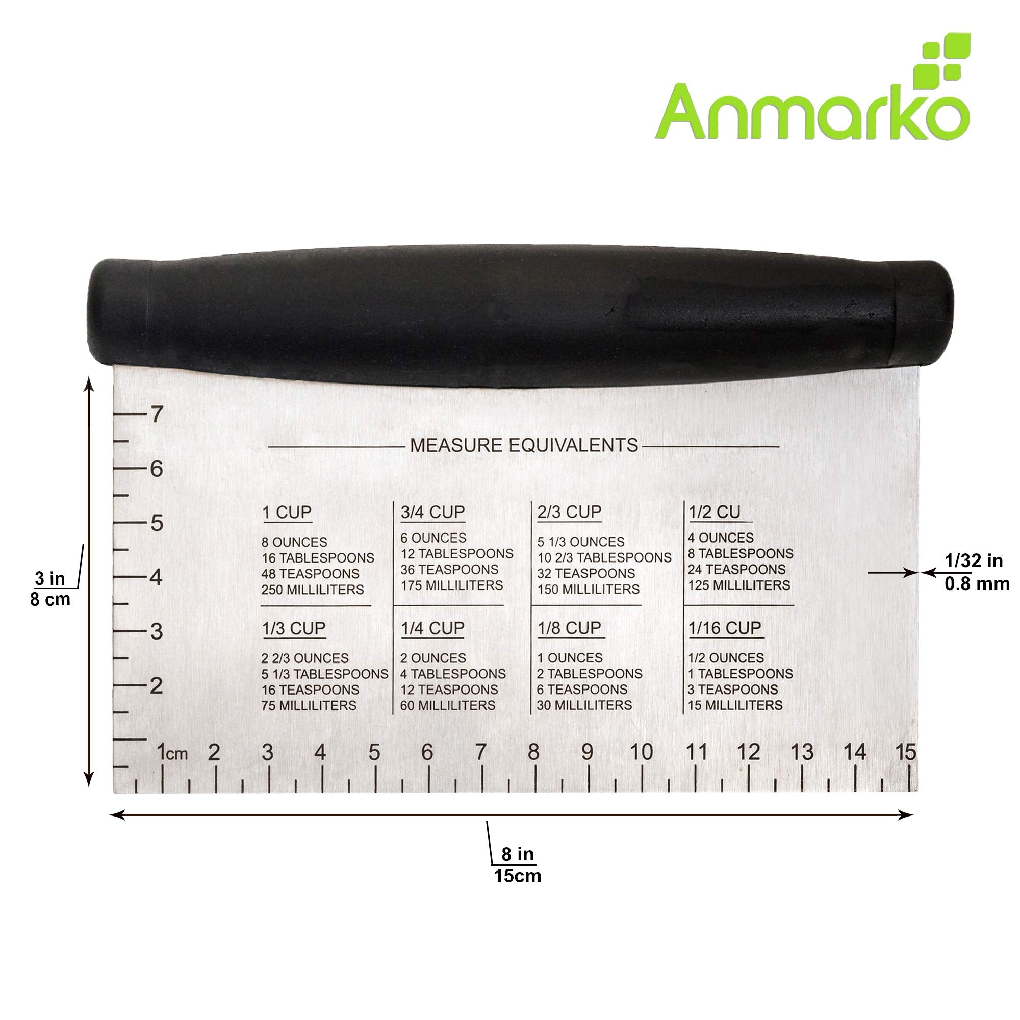 Anmarko spatula ergonomic handle provides a secure, comfortable grip