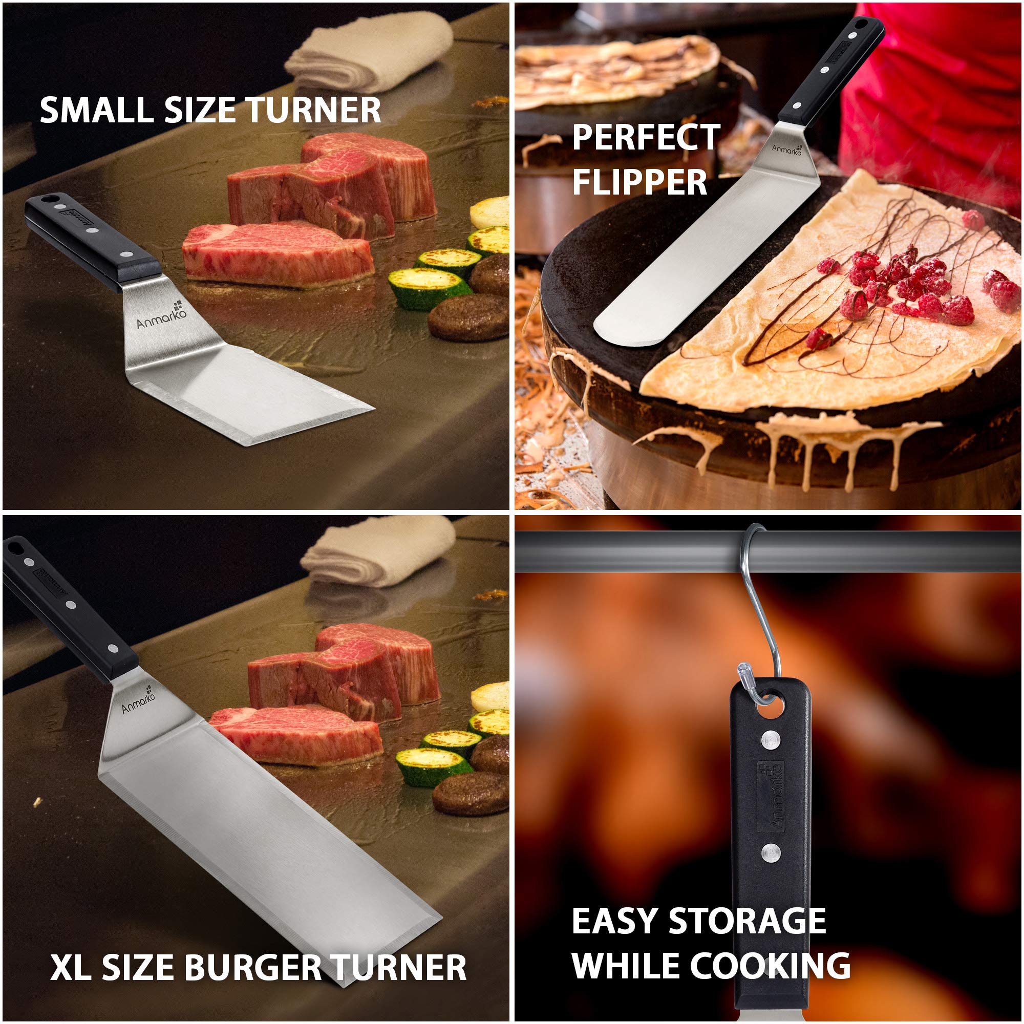 Anmarko hamburger tuner ideal for thick patties on the grill.