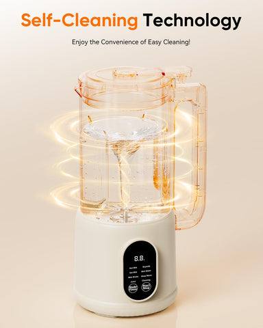 Anminto heated programs graphic display helps produce warm, ready-to-drink milk