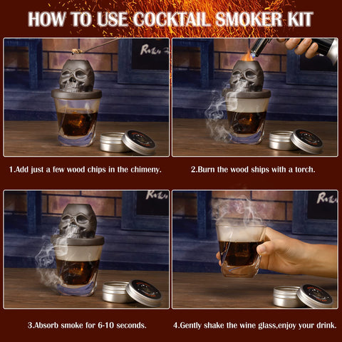 Anmyox durable ceramic skull smoker resists scorching and cleans easily.