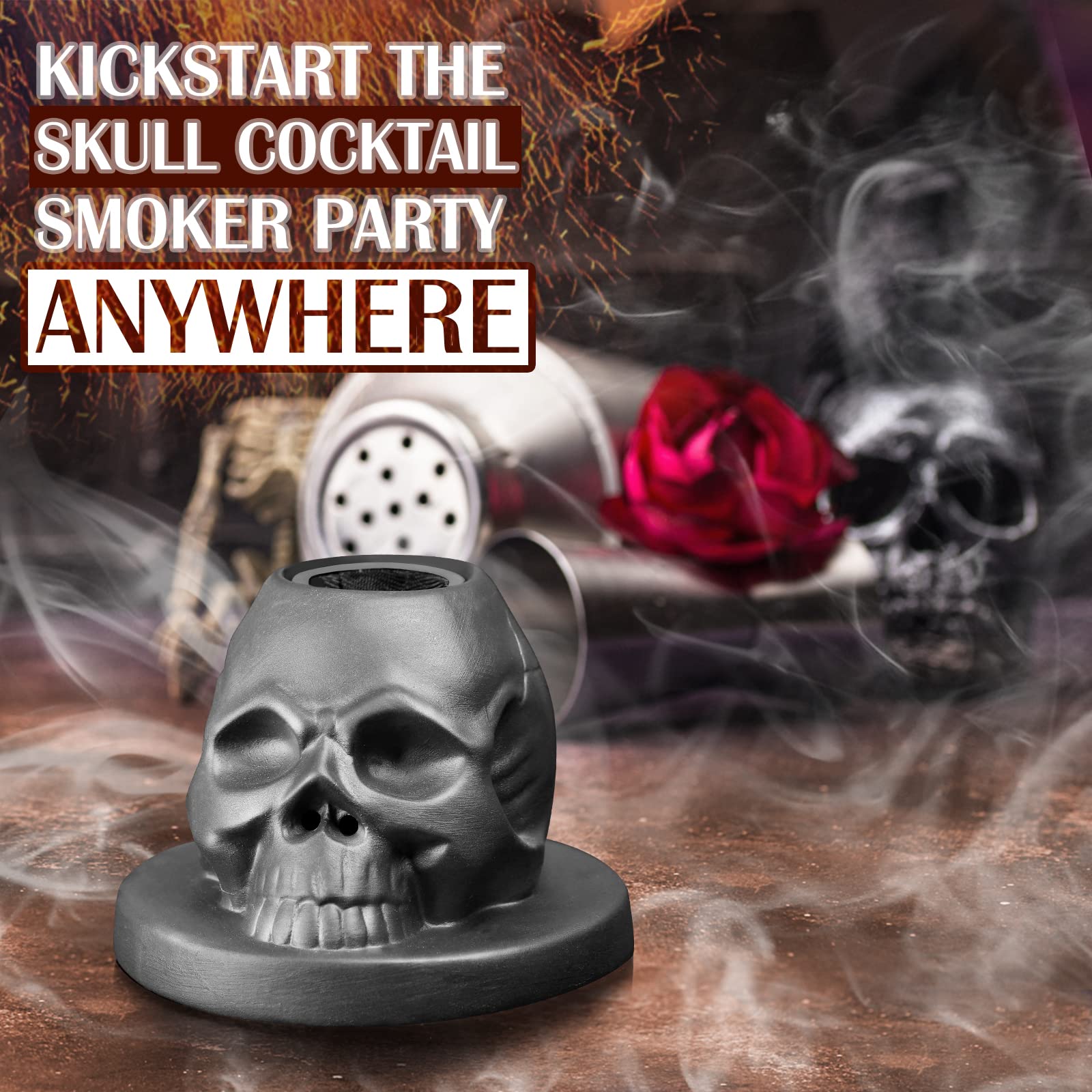 Anmyox easy use torch ignition helps beginners craft smoker cocktails.