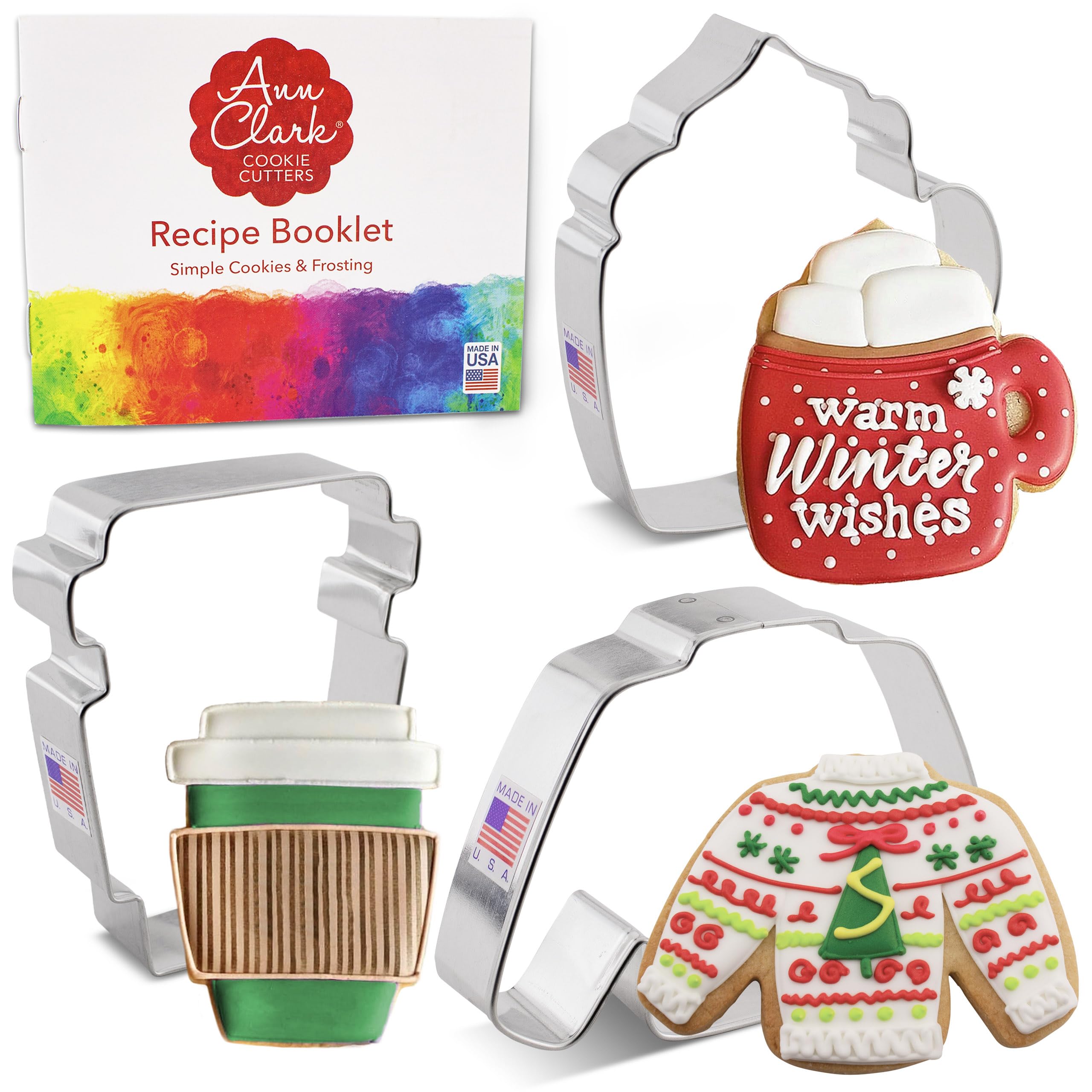 Ann Clark Cozy Winter Sweater cookie cutter for festive cookies
