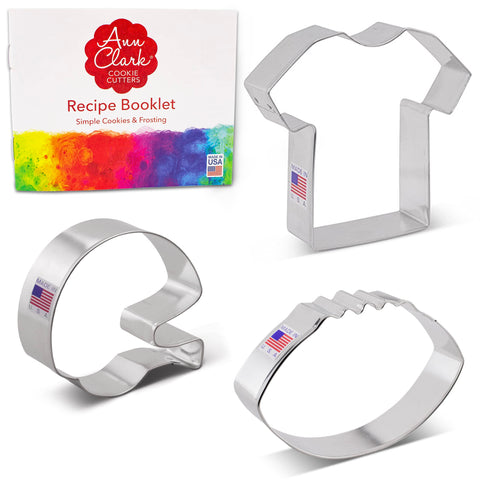 Ann Clark football cookie cutters for baking and gifting