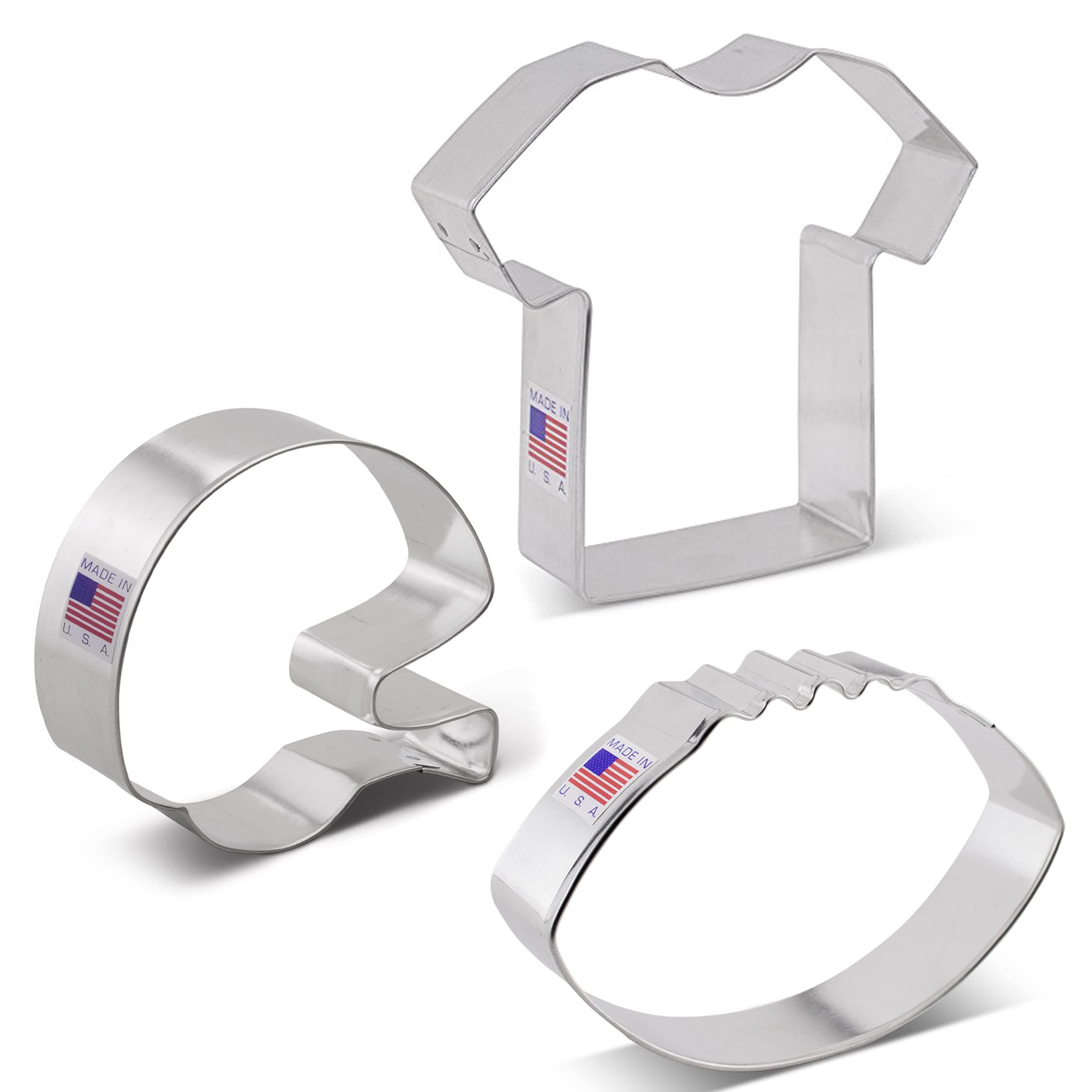 Ann Clark fondant decorations with football helmet shapes