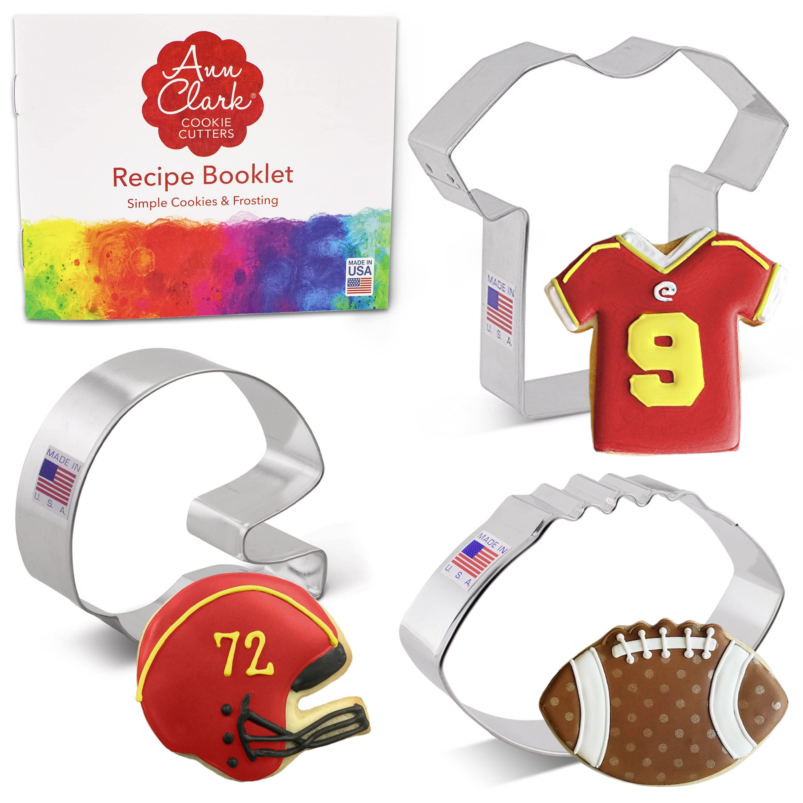 Ann Clark Football cutters set football shape for game-day cookies