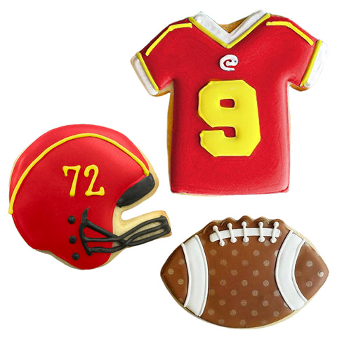 Ann Clark football jersey cutter for sports-inspired pastries