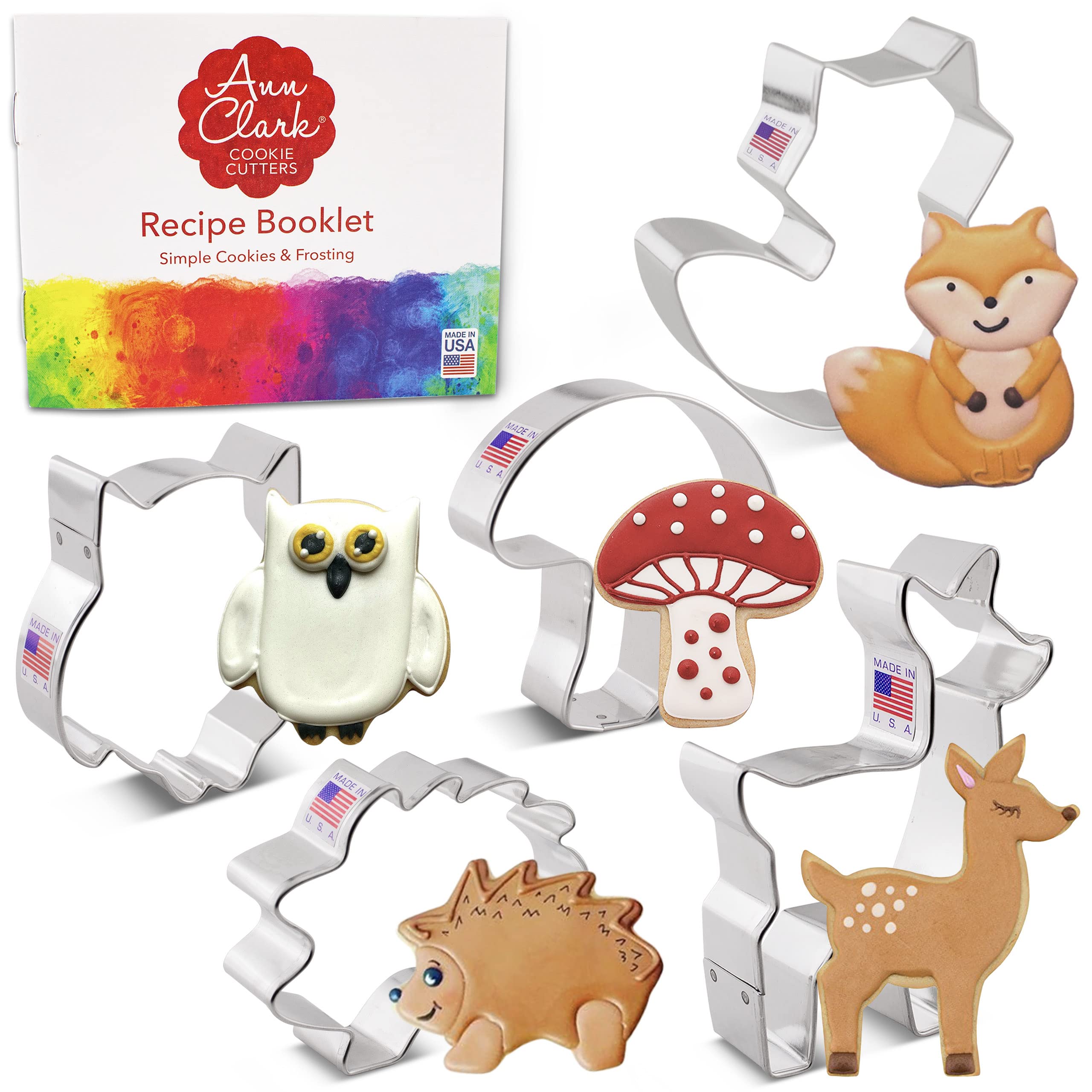 Ann Clark Woodland fox cookie cutter for precise fox-shaped cookies perfect for parties.