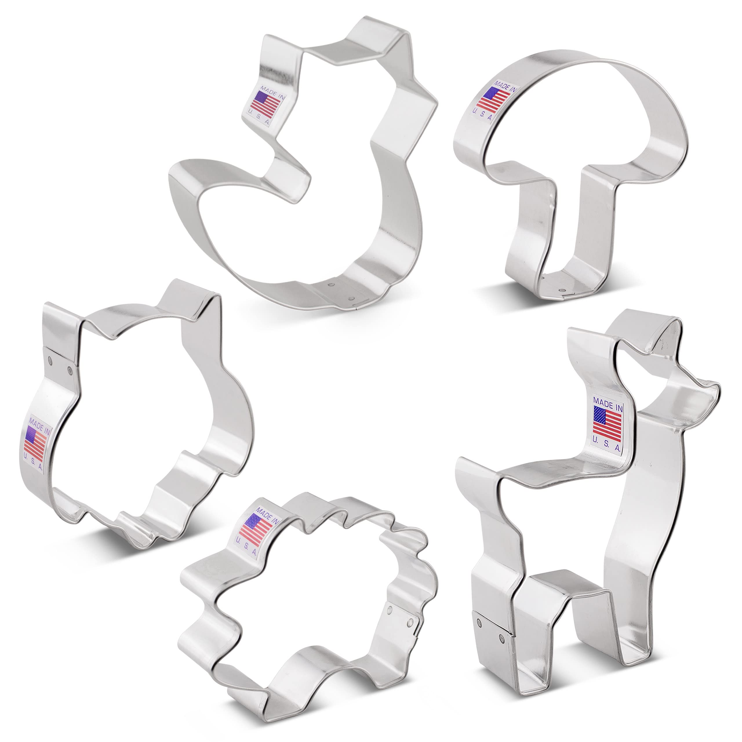 Ann Clark Made in USA cookie cutters crafted from food-safe American steel.