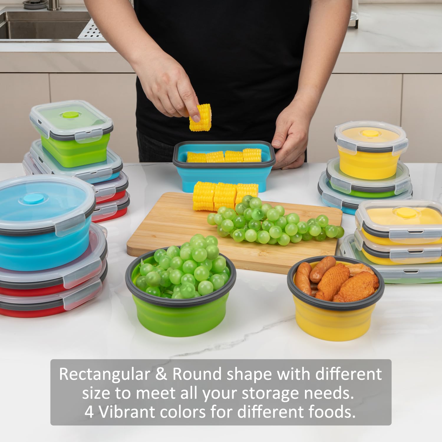 Lid with air vent on Annaklin containers for controlled venting and freshness.