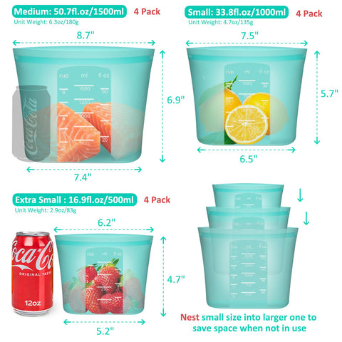 Annaklin microwave and oven safe silicone bags for quick reheating and cooking prep.