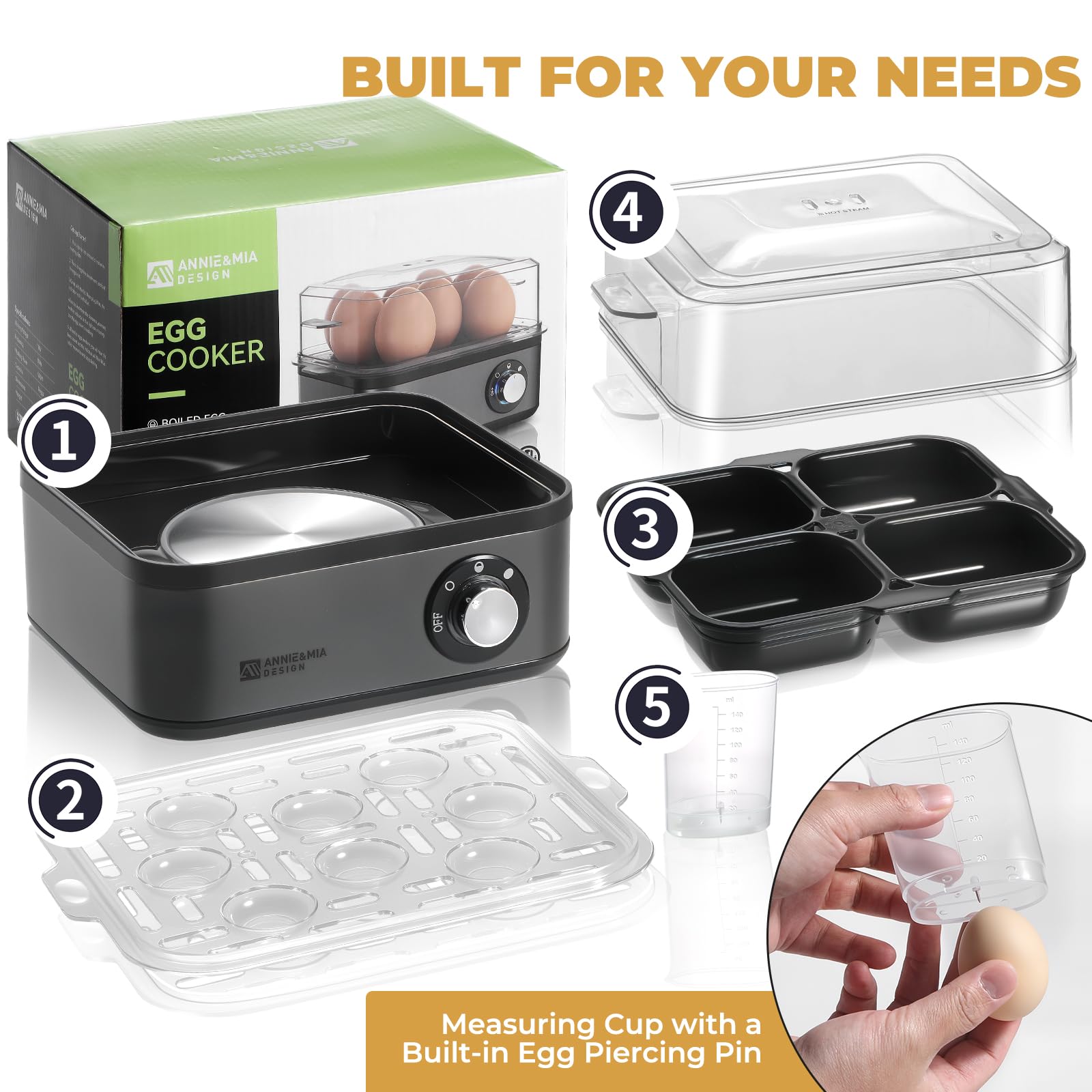 Annie & Mia Design compact kitchen appliance on countertop.