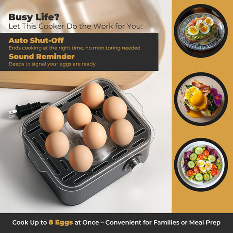 Annie & Mia Design detachable lid and tray for easy cleaning.