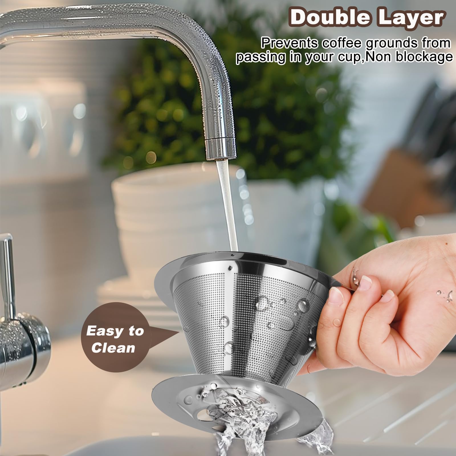 Annmexx durable stainless steel construction for long-term brewing.