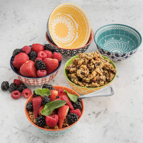 Annovero six-piece 10oz set designed for ice cream, dips, and condiments.