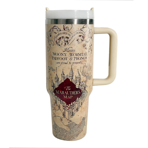 Annshein wizard map 40oz tumbler with magical map design for fantasy hydration