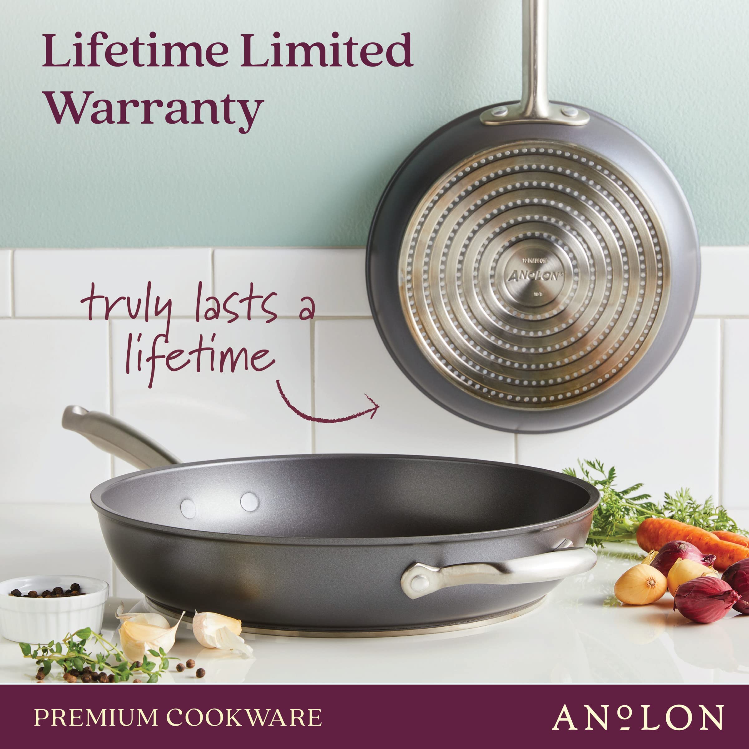 Anolon Accolade induction-ready pan for versatile cooking.