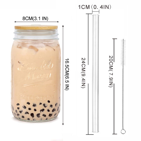 ANOTION bamboo lid with silicone sleeve ensures tight seal and spill prevention