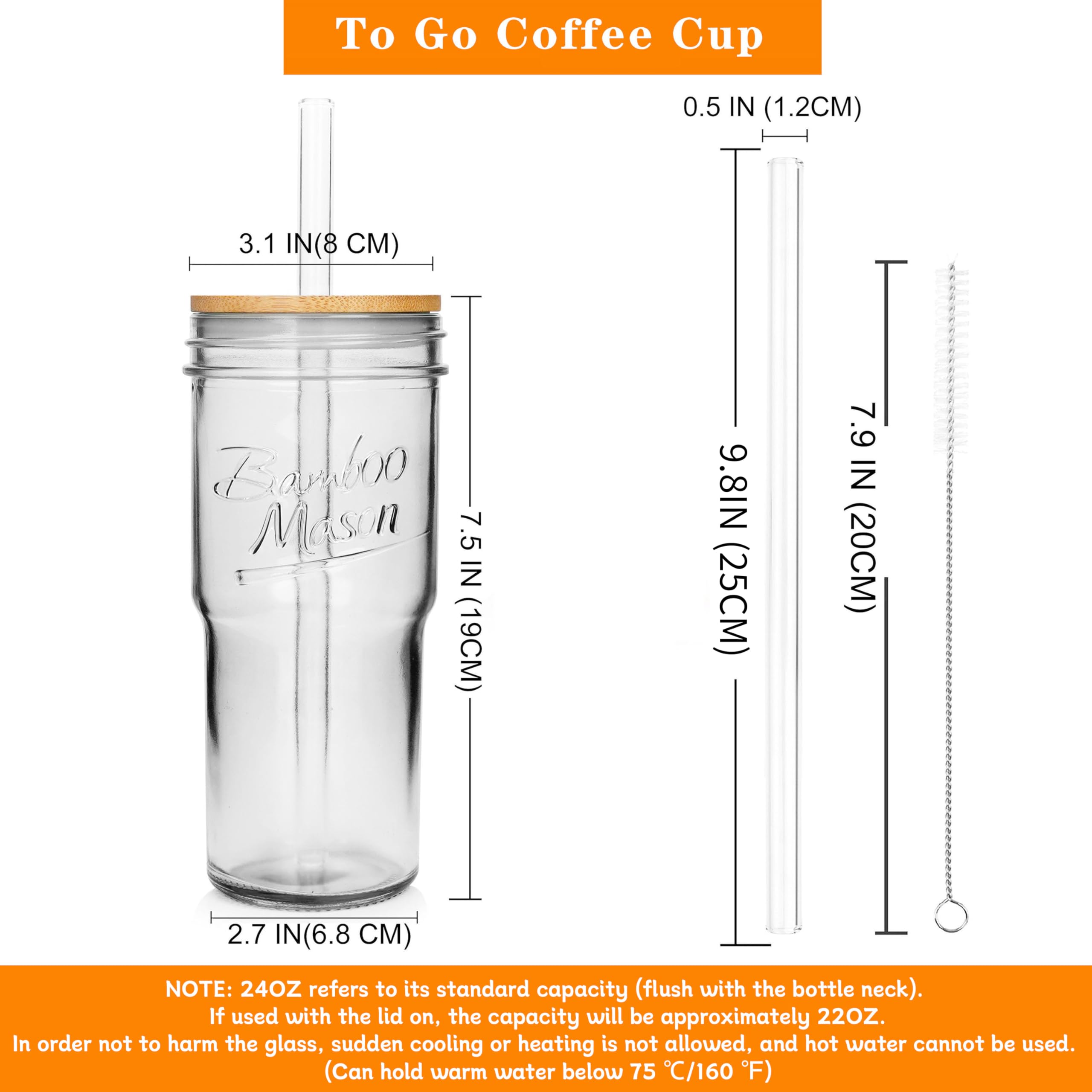 ANOTION bamboo lids for glass jars offer secure seal and stylish design.