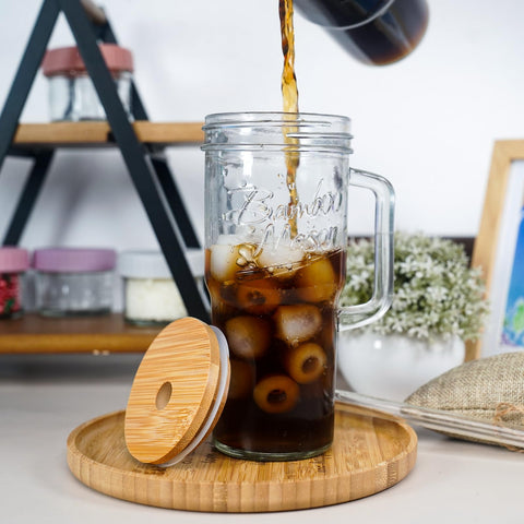 ANOTION dishwasher-safe glass cups simplify cleanup after drinks.