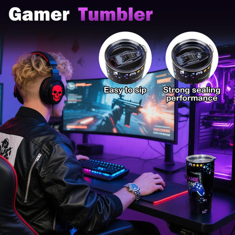 ANOTION gamer beanie worn for cozy warmth during late-night play