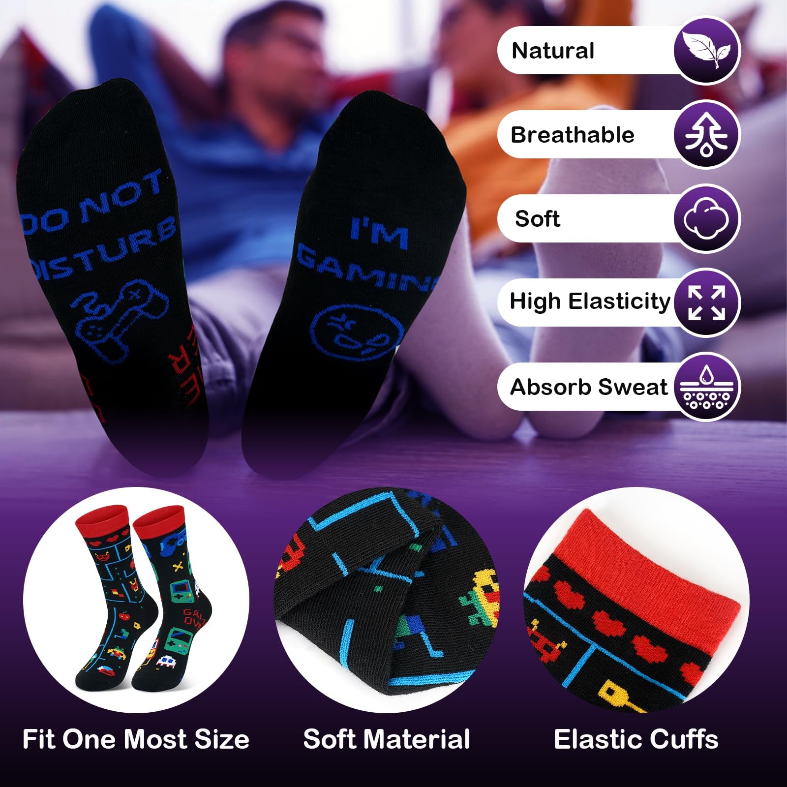 ANOTION LEVEL UP pillowcase with pockets used while gaming