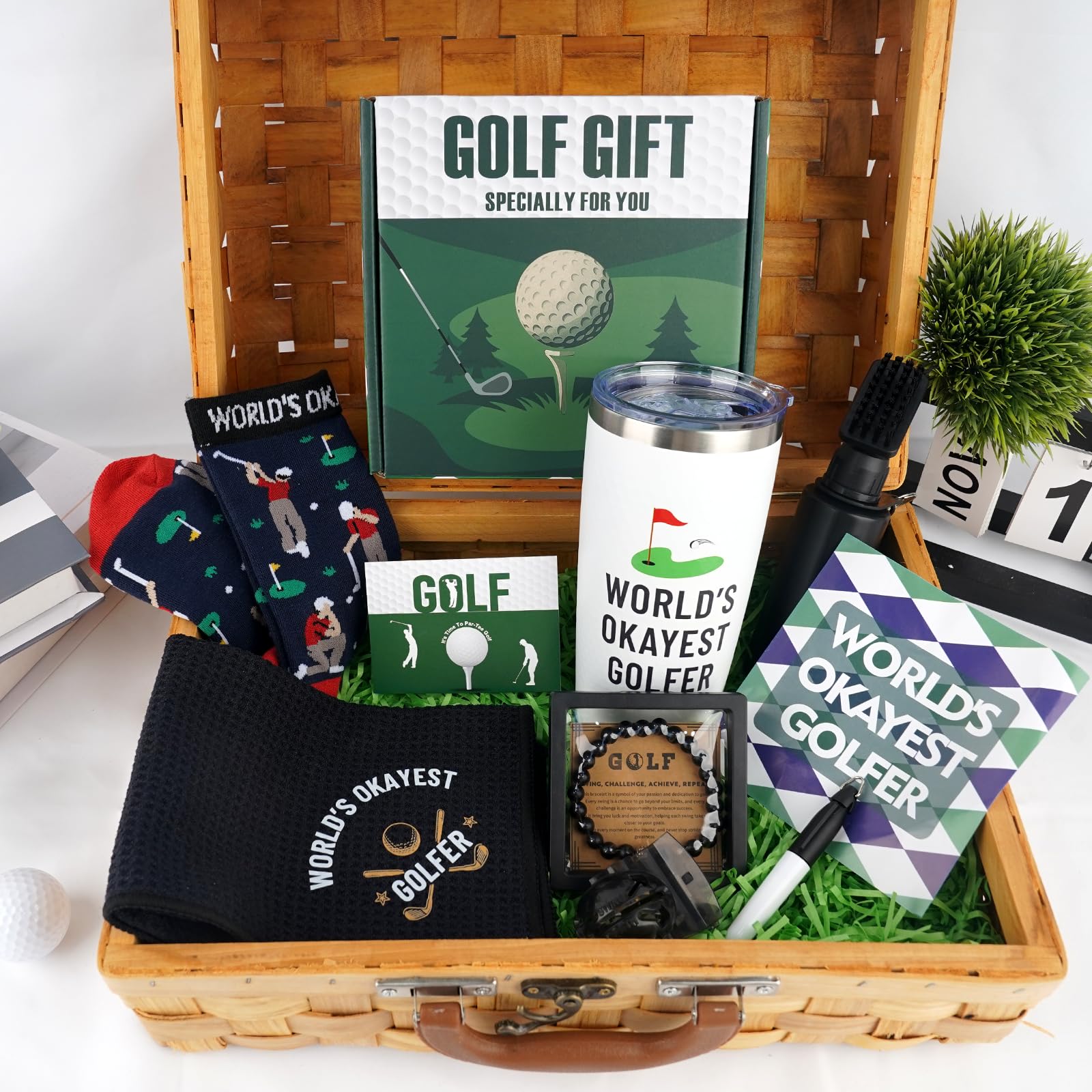 ANOTION golf cleaning brush shown ready to refresh clubs