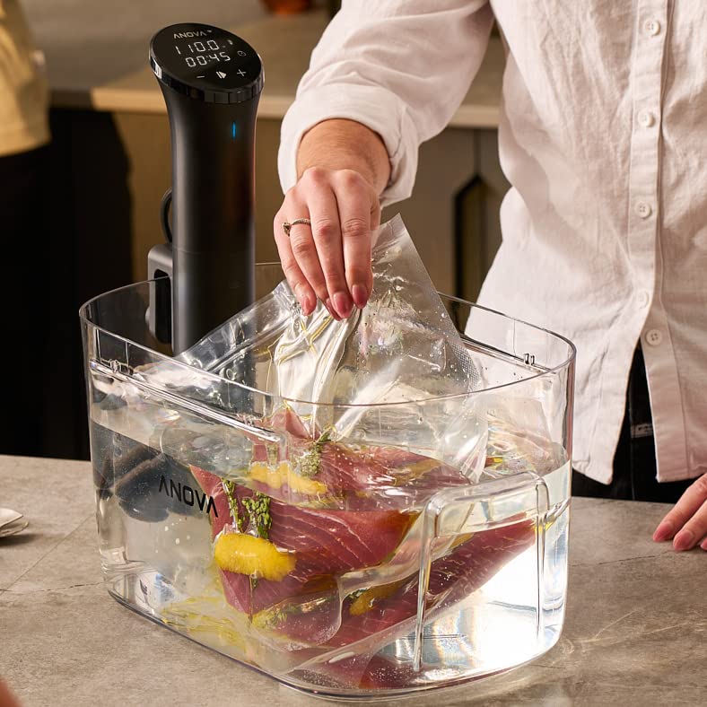 Anova Culinary Nano 3.0 app control facilitates easy cooking planning.
