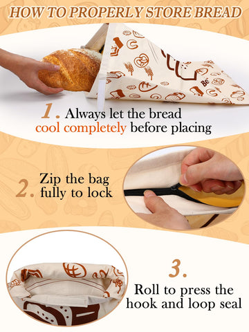 ANPHSIN beeswax bread bag care shows easy rinse and air dry.