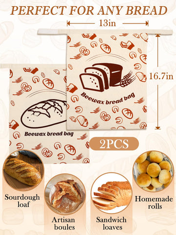ANPHSIN bread bag on counter keeps loaves accessible and fresh.