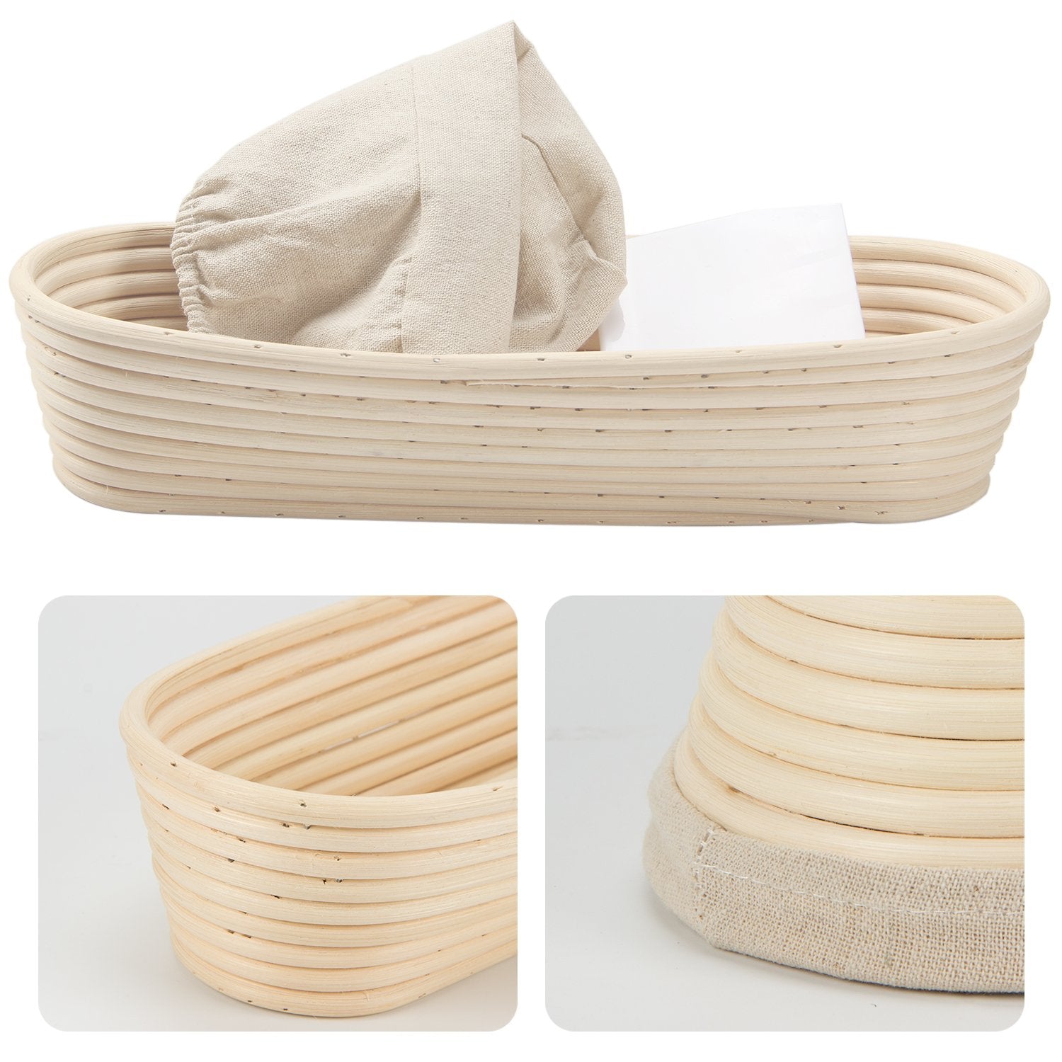 ANPHSIN dough scraper included for quick, clean shaping.