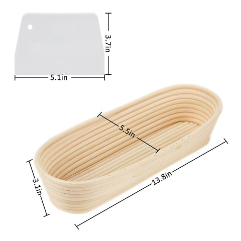 ANPHSIN oval design fits 13-inch loaves for home bakers.