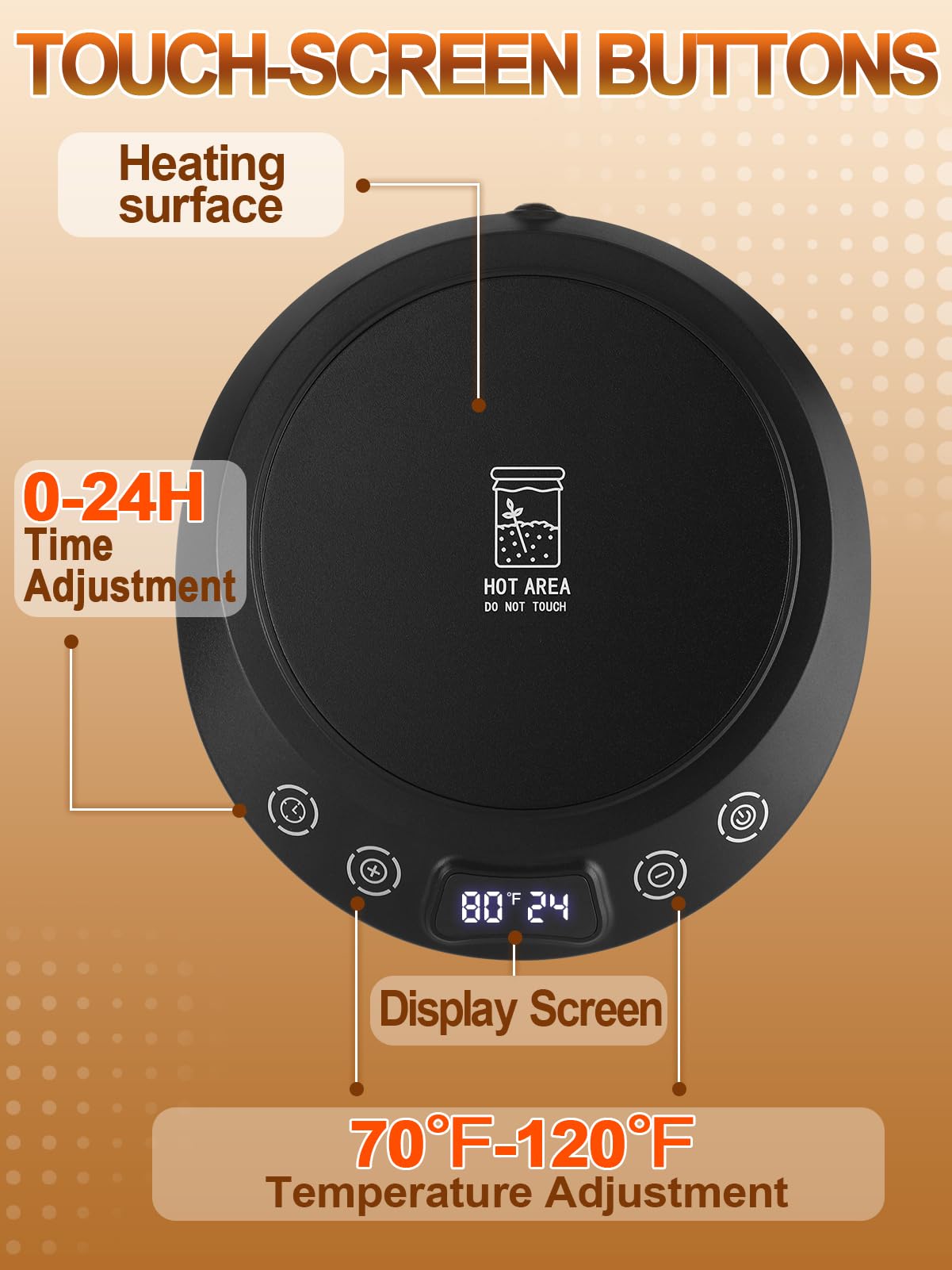 ANPHSIN thermometer strips show real-time temps for sourdough care.