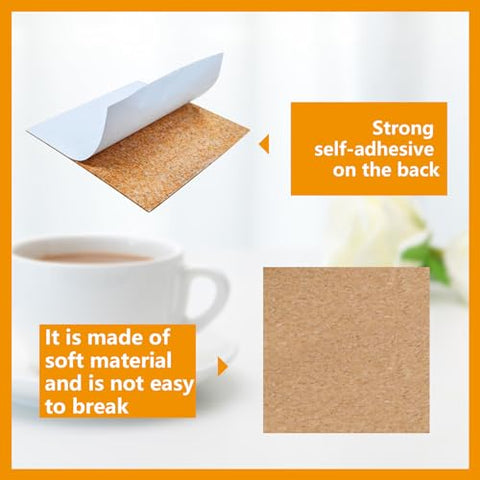 Anpuimult DIY cork coaster backing sheets ready for customization