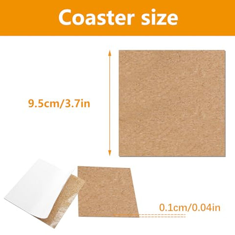 Anpuimult self-adhesive cork backing sheets 150pcs in 4x4 size