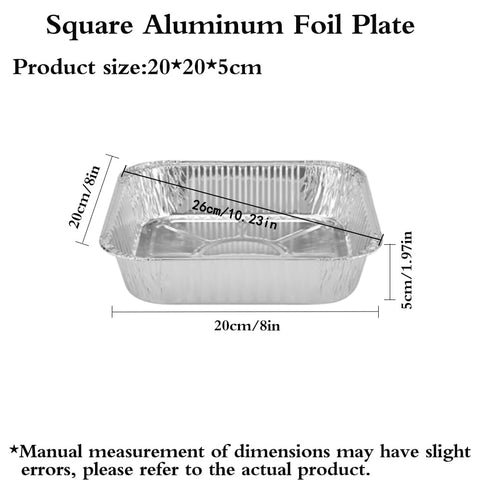 ANQIA aluminum foil pans heat resistant for baking, roasting, and grilling.