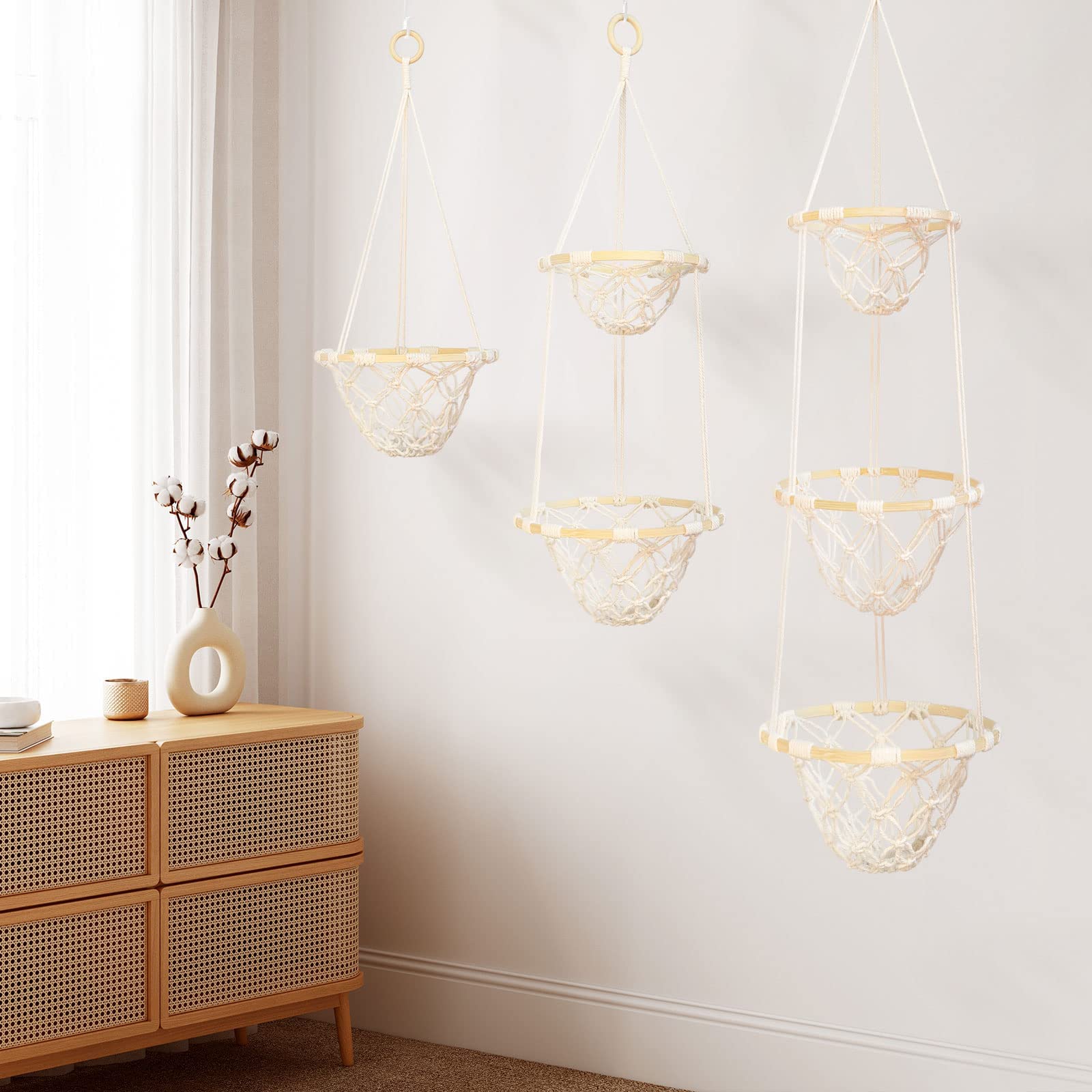 ANROYE housewarming gift with warm boho macrame decor